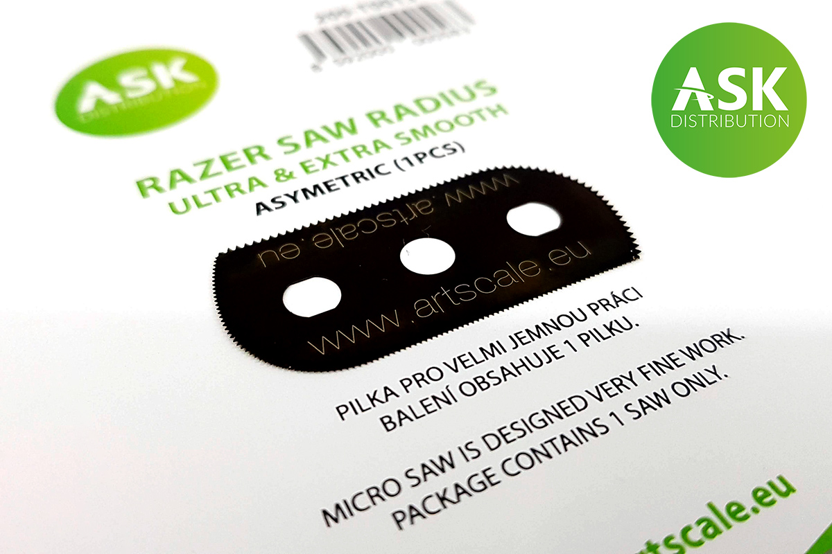 Fotografie Žiletková pilka Radius: ultra a extra jemná asymetrická (1 ks) 65/105 zubů