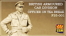 Fotografie 1/35 British Armoured Car Division Officer on Tea Break