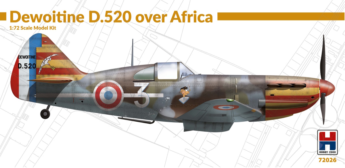 1/72 Dewoitine D.520 over Africa