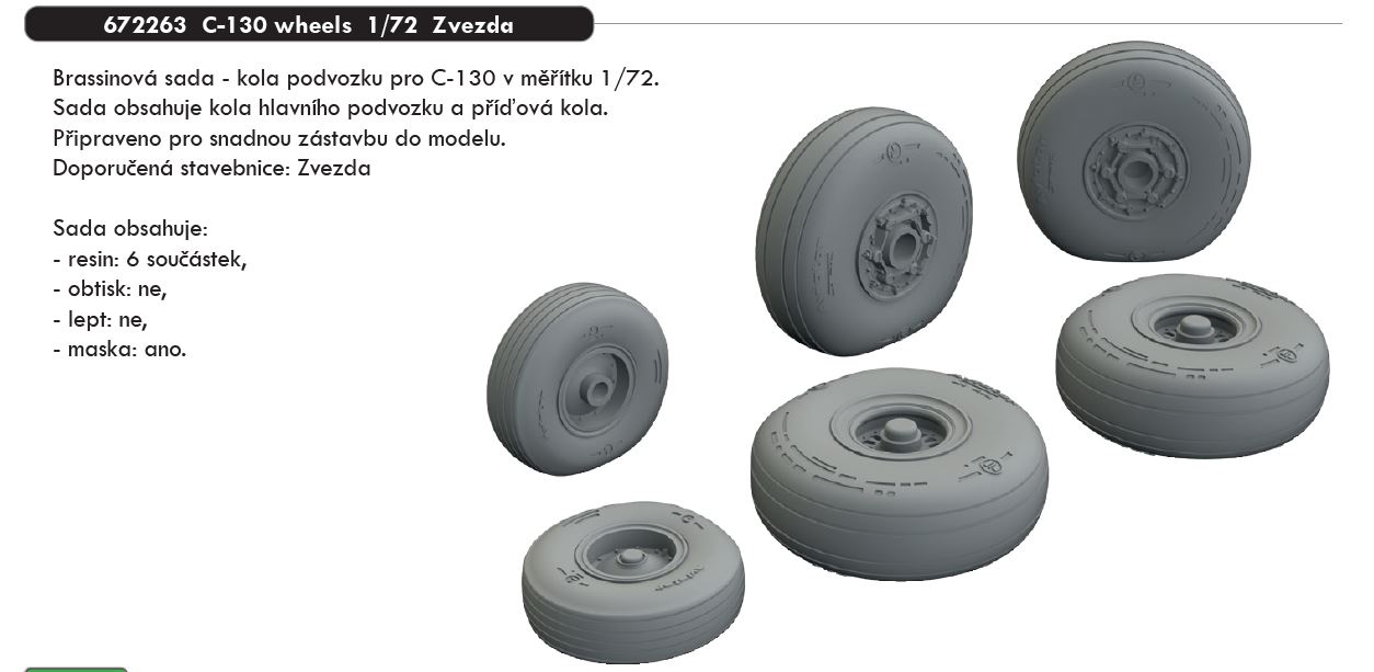 1/72 C-130 wheels (ZVEZDA)