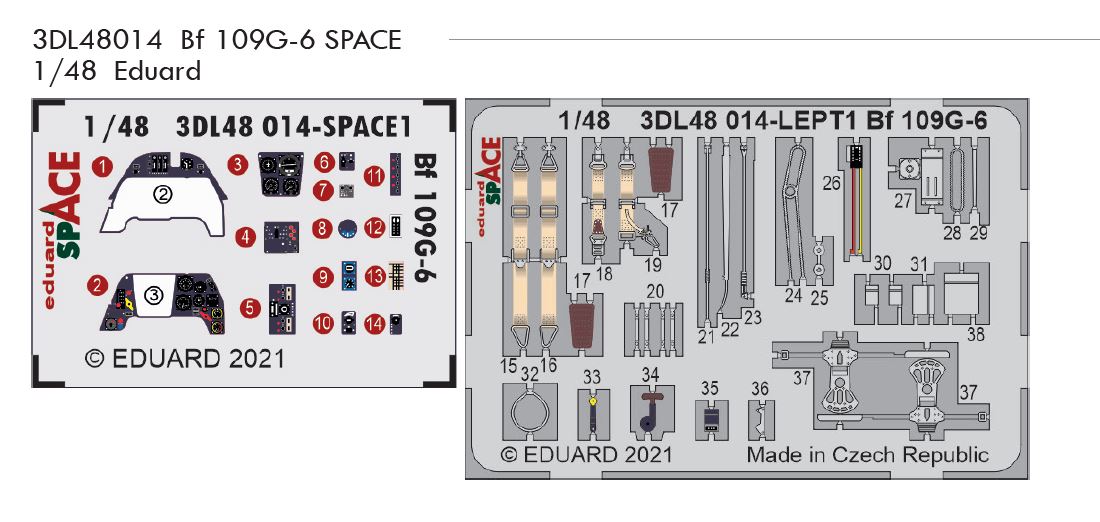 Fotografie 1/48 Bf 109G-6 SPACE (EDUARD)