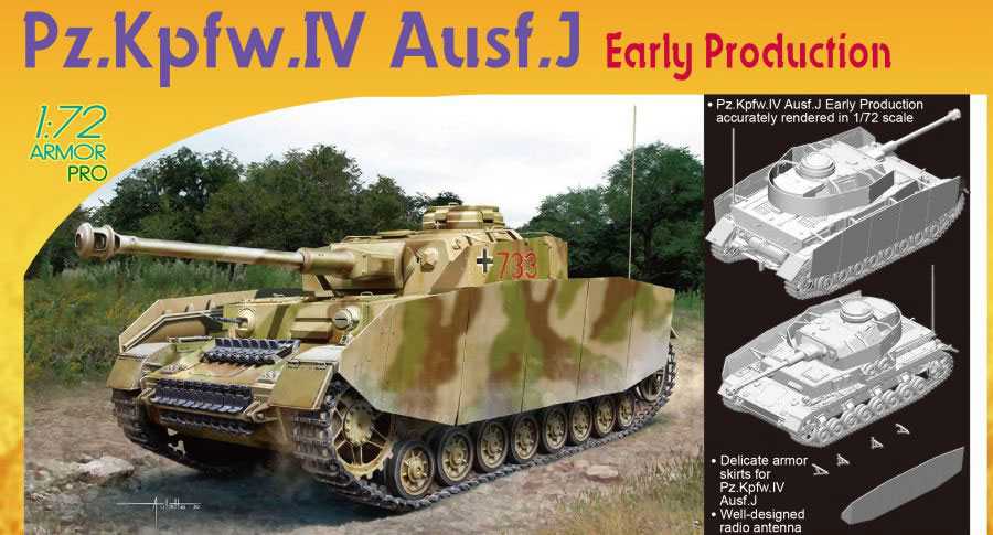 Model Kit tank 7409 - Pz.Kpfw.IV Ausf.J Early Production (1:72)