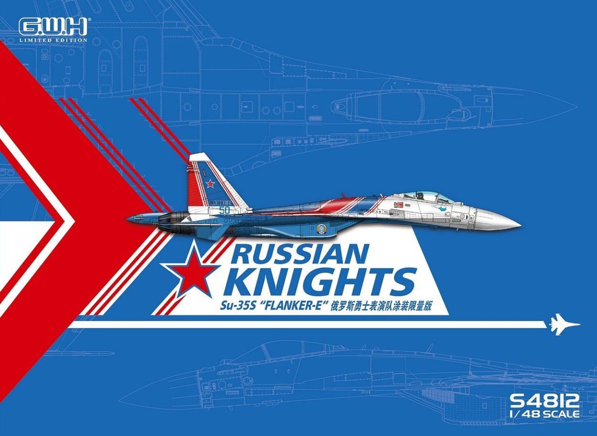 Fotografie 1/48 Su-35S Flanker E "Russian Knights" /w special Mask & Decal