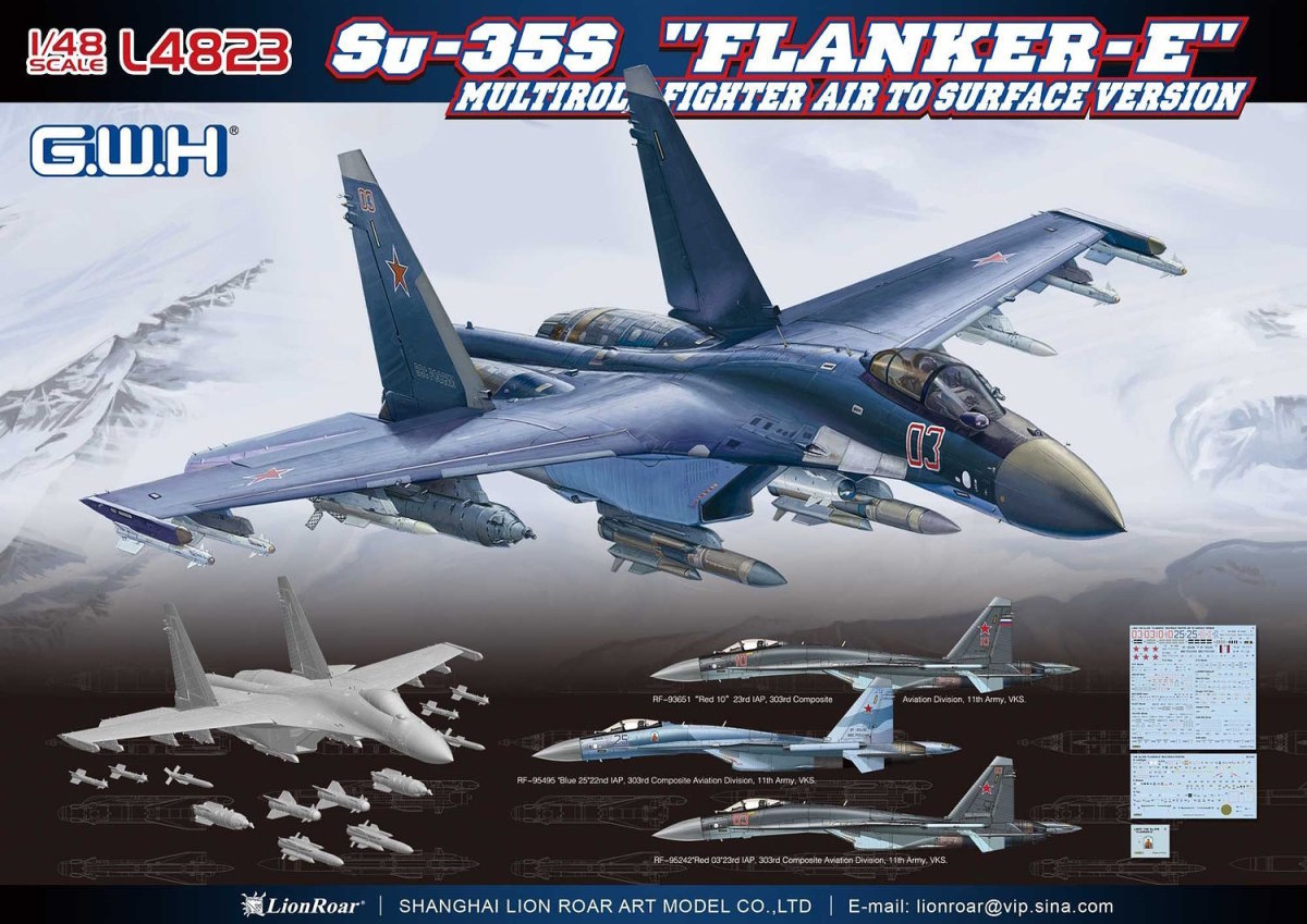 1/48 Su-35S "Flanker E" Multirole Fighter Air to Surface Version