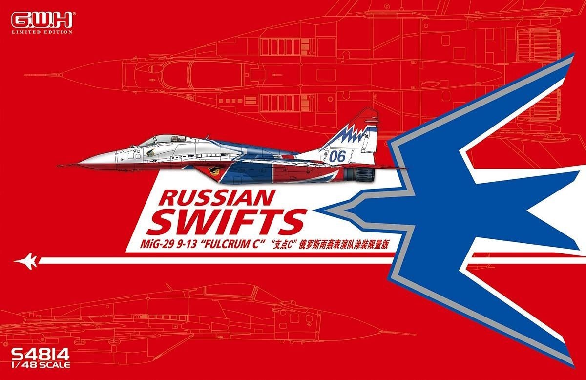 1/48 Mig 29 9-13 "Fulcrum C" Russian Swifts With Special Mask