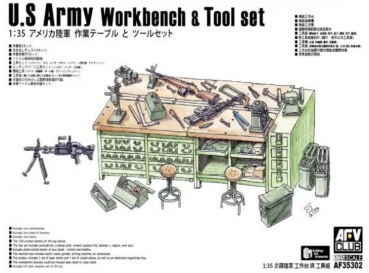 Fotografie 1/35 U.S. Army Workbench & Tool Set