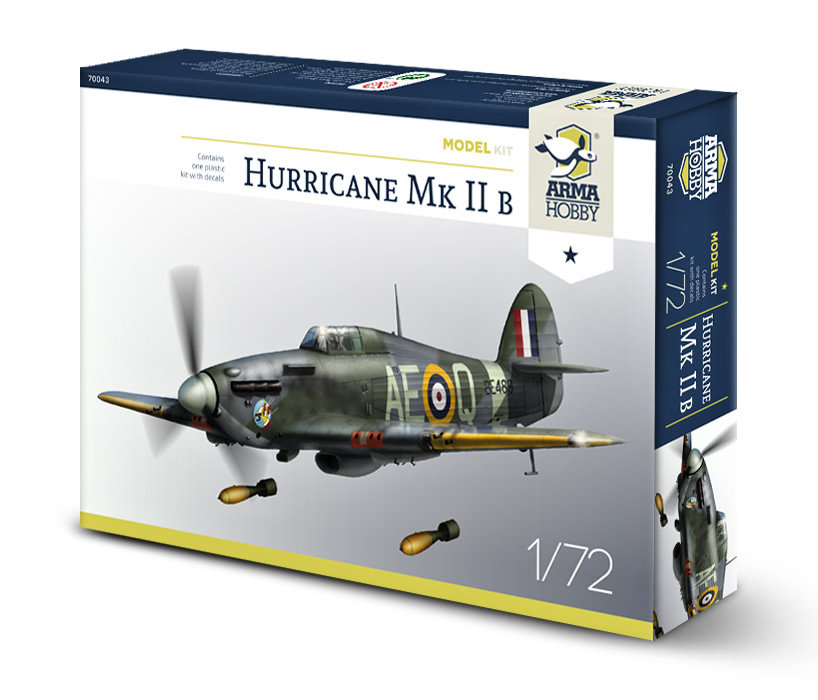 1/72 Hurricane Mk IIb Model Kit (2x camo)