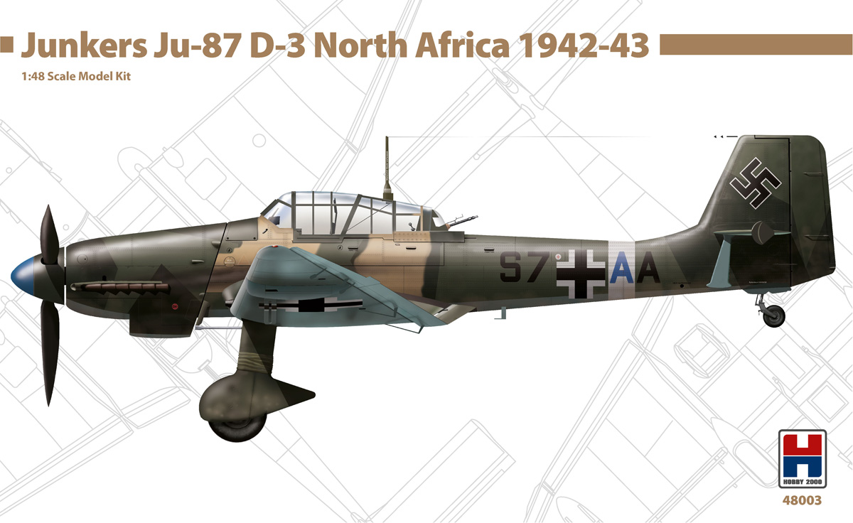 1/48 Junkers Ju-87 D-3 North Africa 1942-43 ( HASEGAWA + Cartograf )
