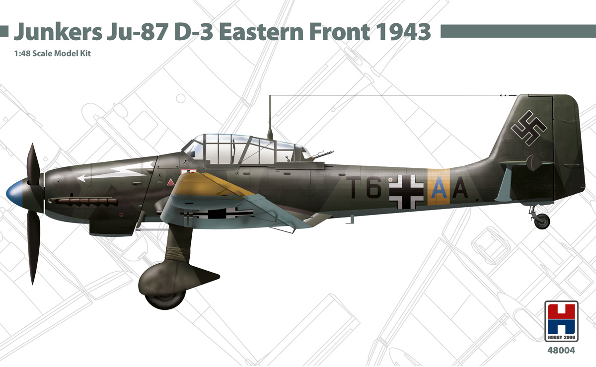 1/48 Junkers Ju-87 D-3 Eastern Front 1943 ( HASEGAWA + Cartograf )