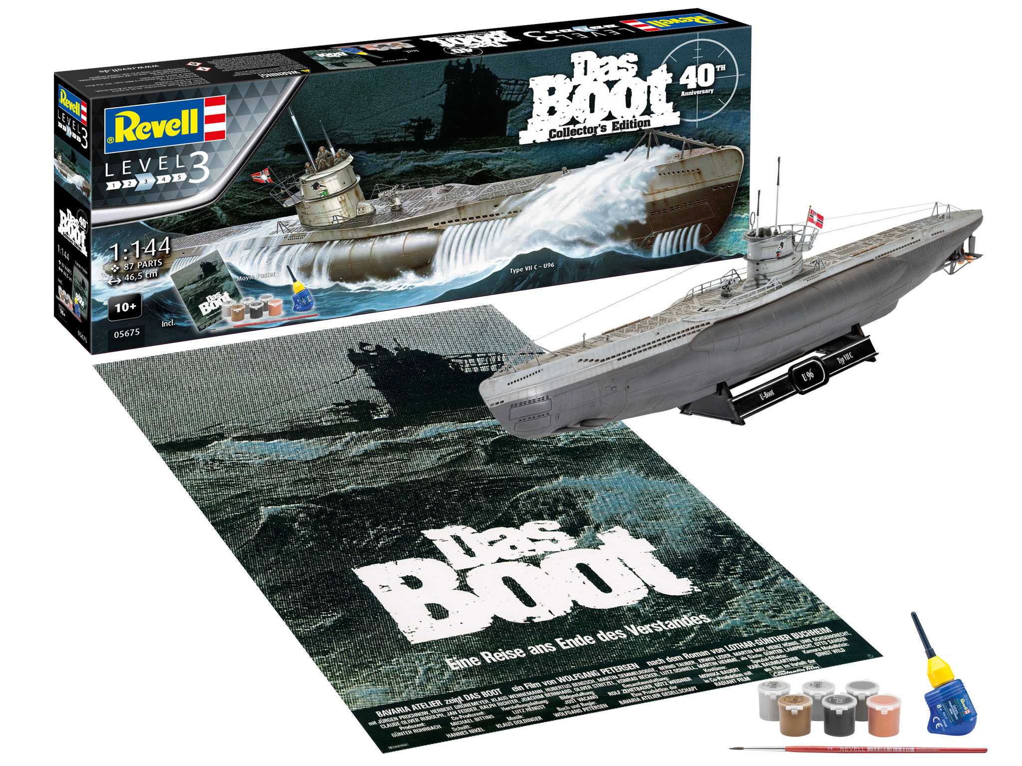 Gift-Set ponorka 05675 - Movie Set DAS BOOT - 40th Anniversary (1:144)