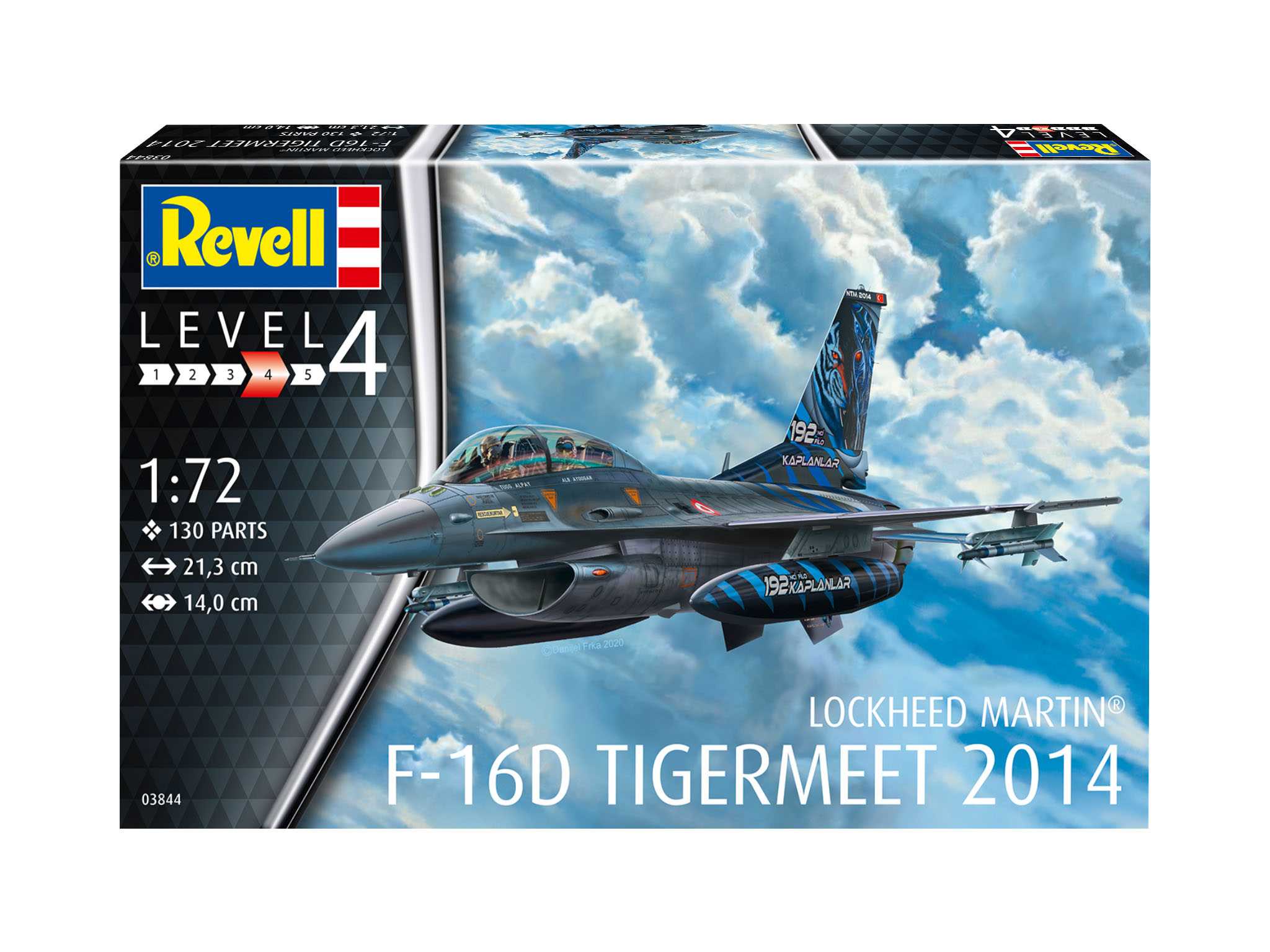 Fotografie Plastic ModelKit letadlo 03844 - Lockheed Martin F-16D Tigermeet 2014 (1:72)