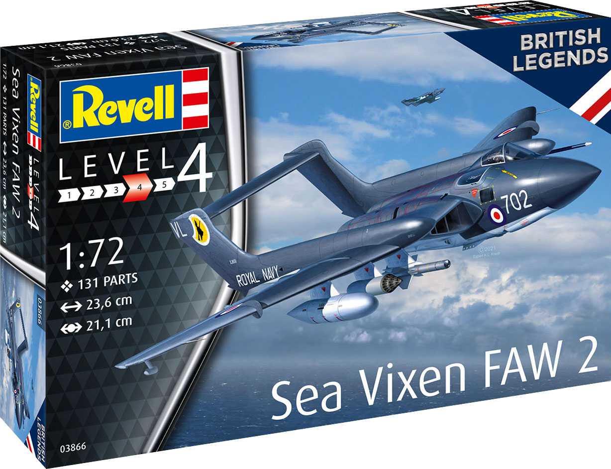 Fotografie Plastic ModelKit letadlo 03866 - Sea Vixen FAW 2 "70th Anniversary" (1:72)