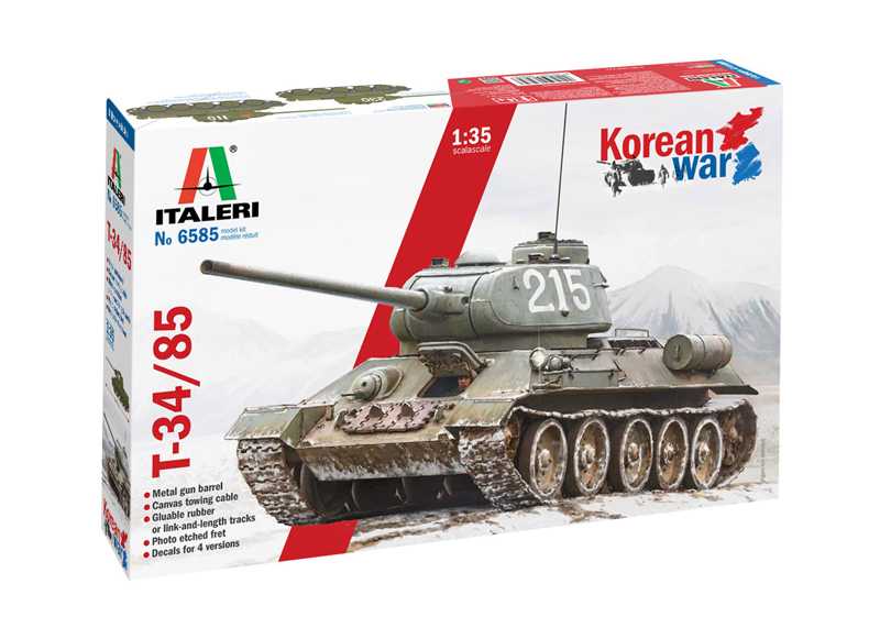 Model Kit tank 6585 - T-34/85 Korean War (1:35)