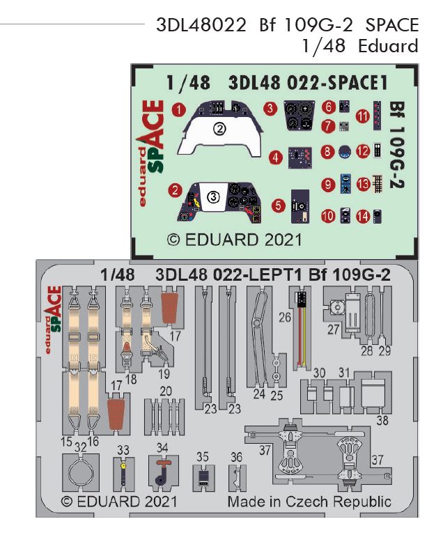 Fotografie 1/48 Bf 109G-2 SPACE (EDUARD)