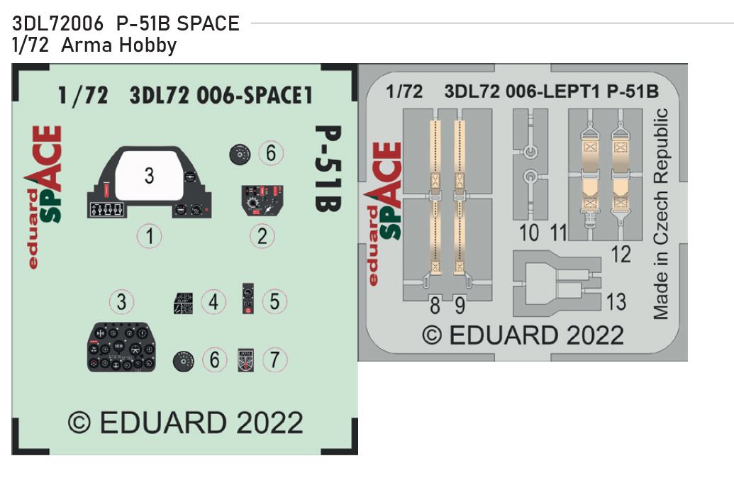 Fotografie 1/72 P-51B SPACE (ARMA HOBBY)