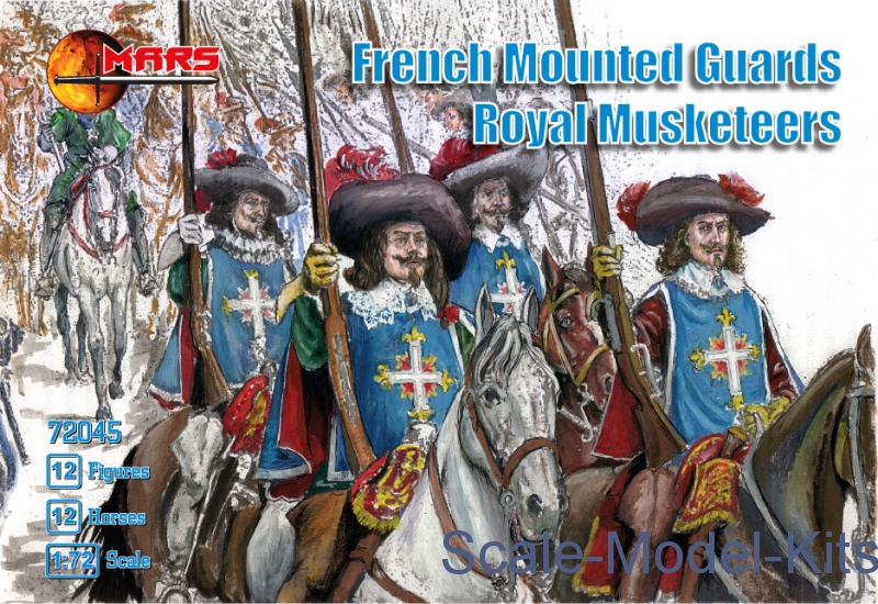 1/72 French mounted guards, Royal Musketeers