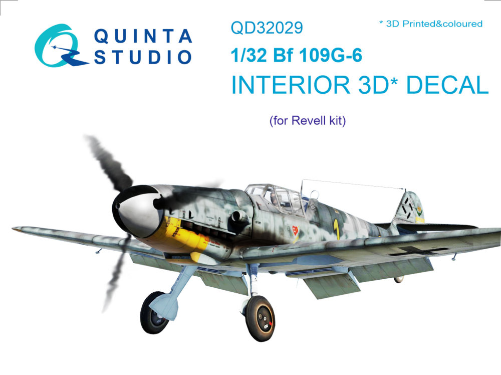 1/32 Bf 109G-6 3D-Print & colour Interior...