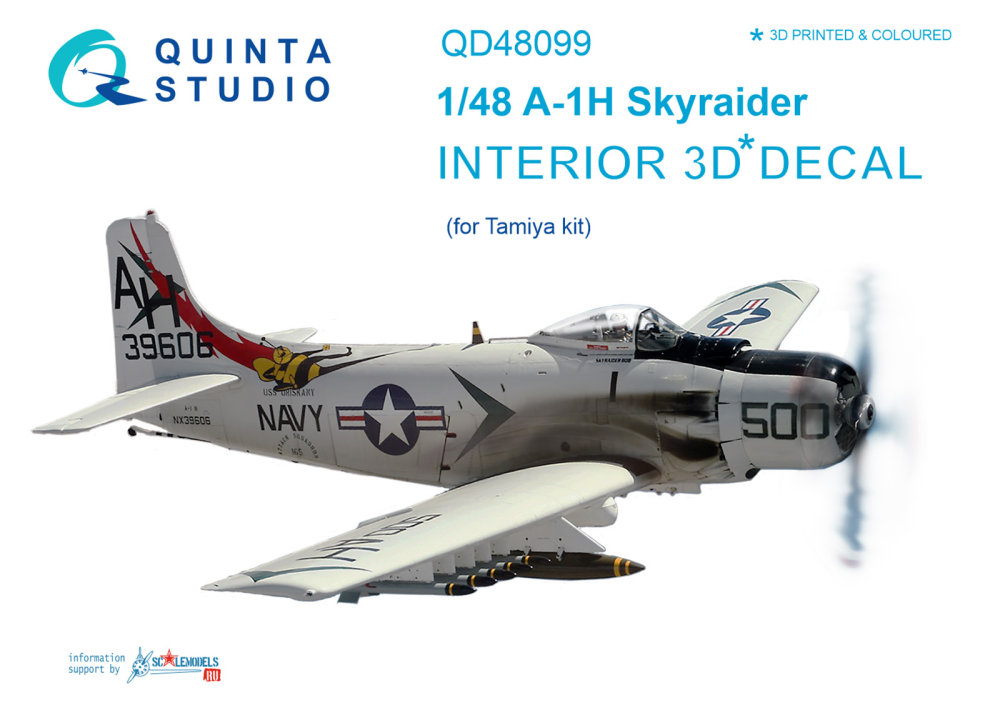 1/48 A-1H Skyraider 3D-Print&colour...