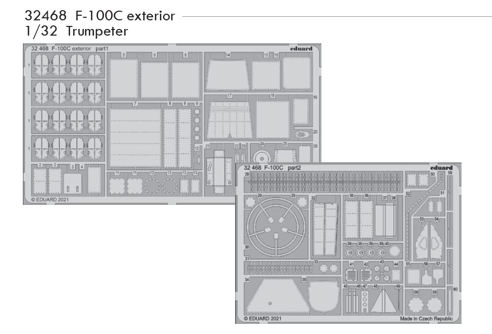 1/32 F-100C exterior (TRUMPETER)