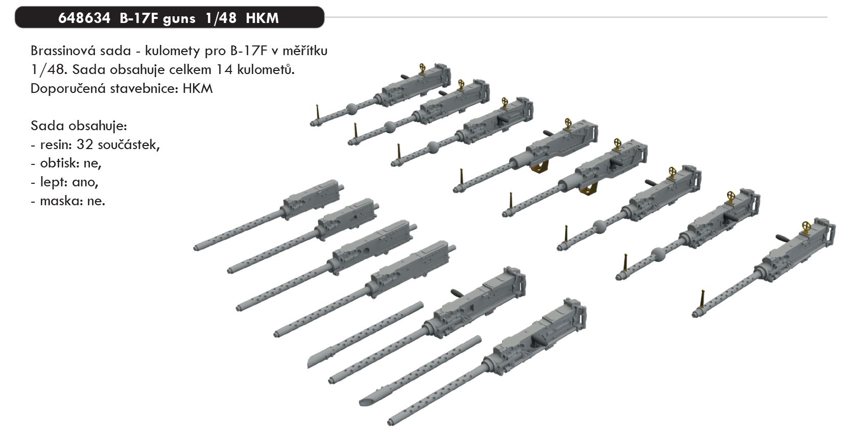 1/48 B-17F guns (HKM)