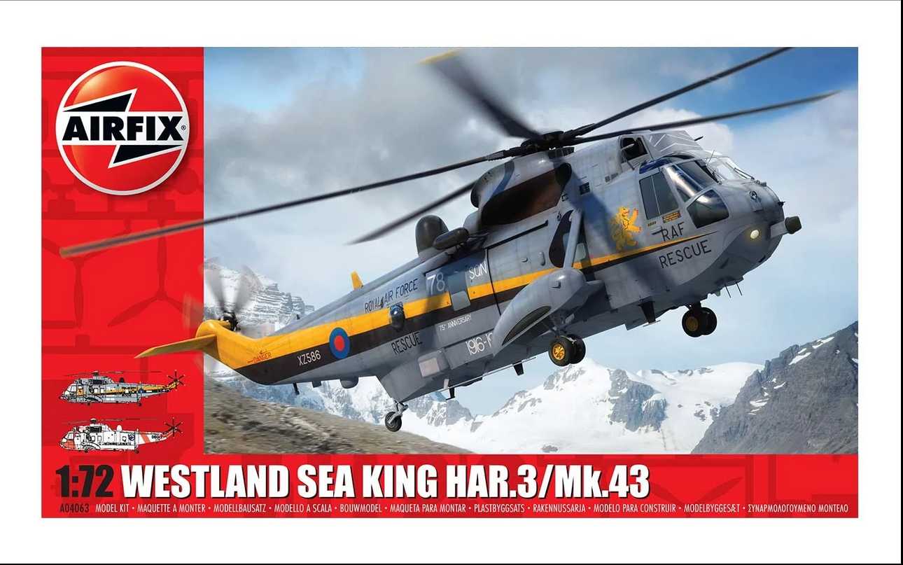Fotografie Classic Kit vrtulník A04063 - Westland Sea King HAR.3/Mk.43 (1:72)