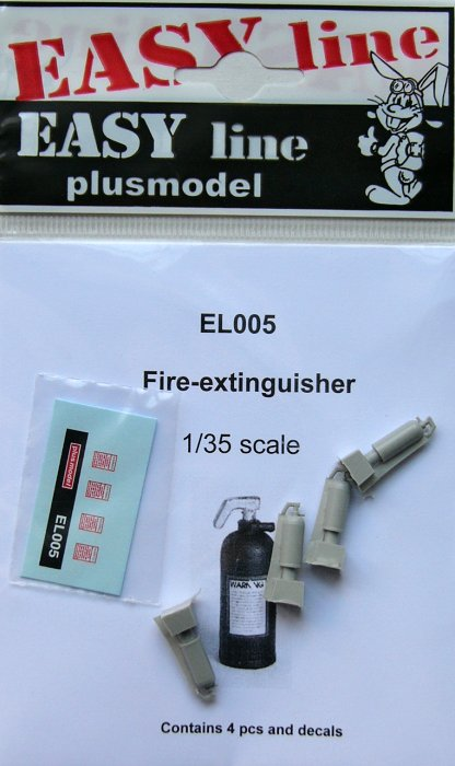 1/35 Fire Extinguisher (4 pcs.) EASY LINE