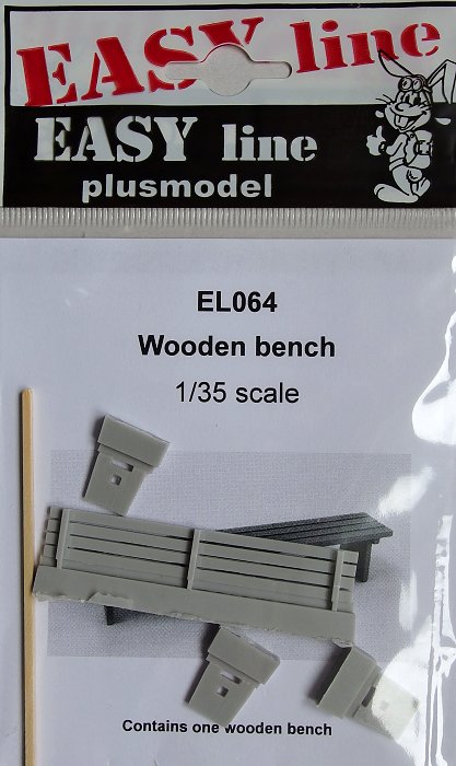 1/35 Wooden bench (resin set) EASY LINE