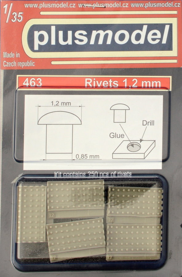 1/35 Rivets 1,2 mm (250 pcs.)