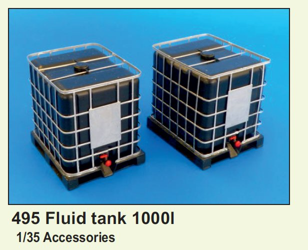 1/35 Fluid tank 1000 l (resin set incl.PE)