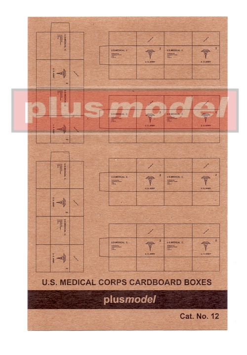 1/35 US Medical Corps Cardboard Boxes