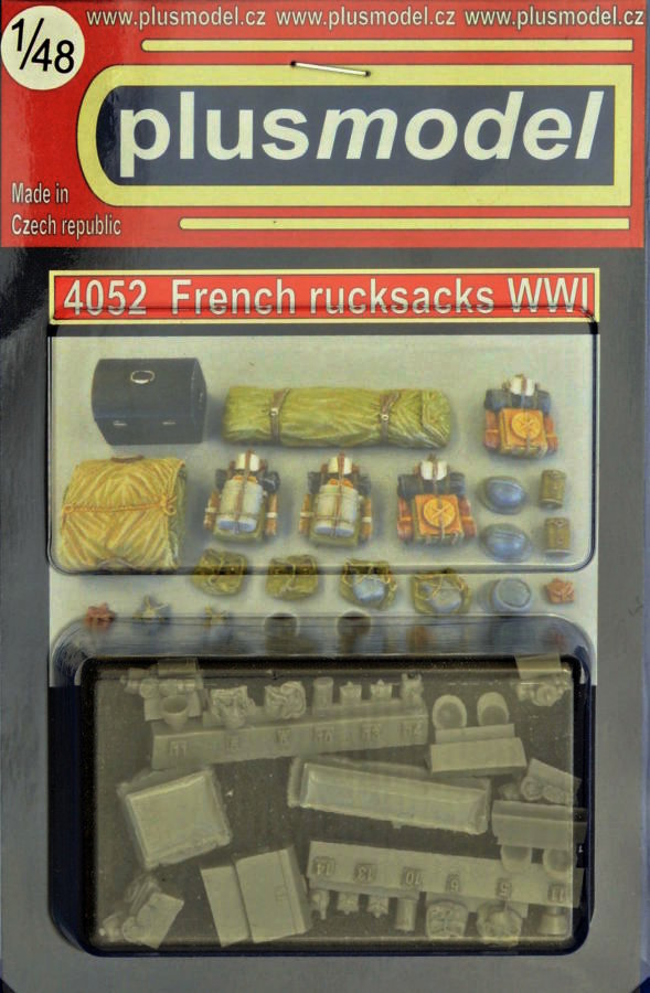 1/48 French rucksacks WWI (resin set)