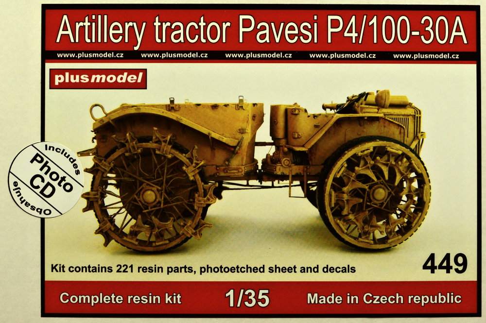 1/35 Pavesi P4/100-30A (complete resin kit)