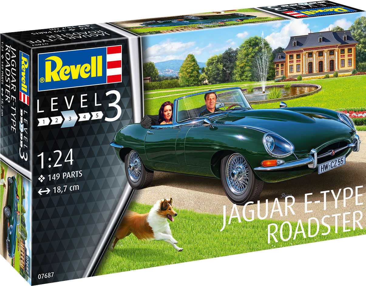 Plastic ModelKit auto 07687 - Jaguar E-Type Roadster (1:24)