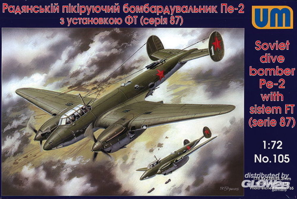 1/72 Pe-2 Soviet dive bomber with FT (serie 87)