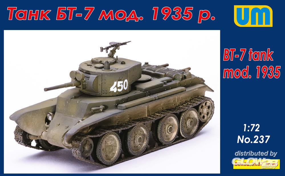 1/72 BT-7 tank mod. 1935