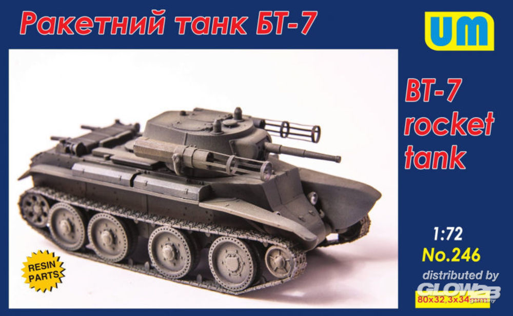 1/72 BT-7 rocket tank