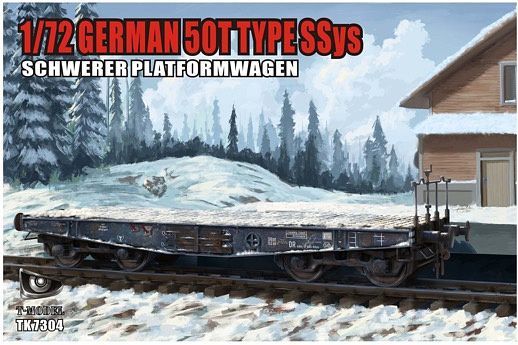 Fotografie 1/72 German 50T Type Ssys Schwerer Platformwagen