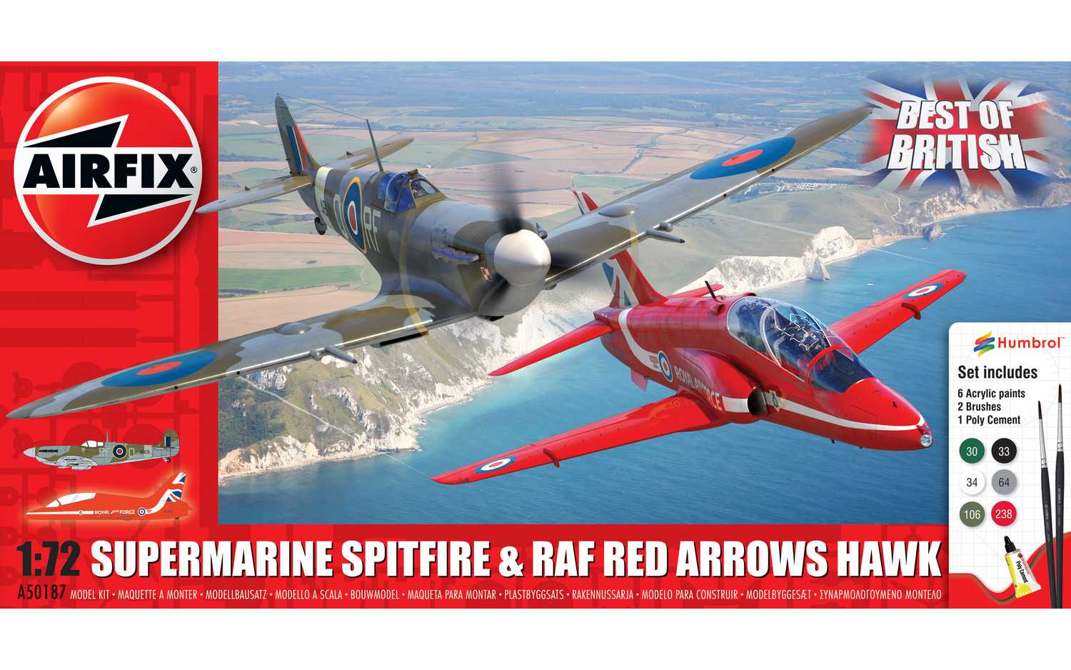 Fotografie Gift Set letadla A50187 - Best of British Spitfire and Hawk (1:72)