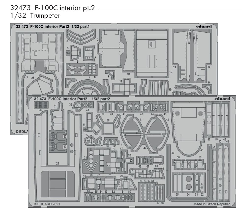 1/32 F-100C interior pt.2 (TRUMPETER)