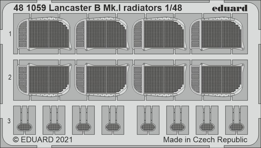 1/48 Lancaster B Mk.I radiators (HKM)