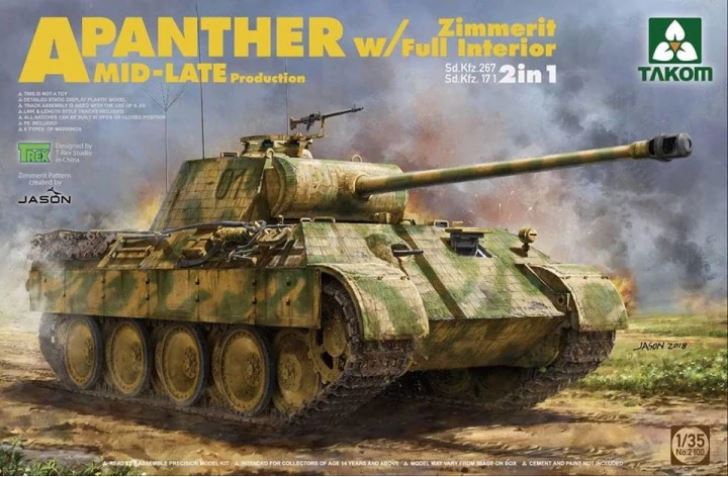 Fotografie Panther A Mid-Late Production Zimmerit w/Full Interior 1/35