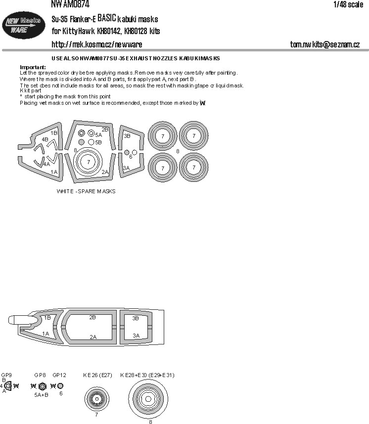 1/48 Mask Su-35 Flanker-E BASIC (KITTYH)