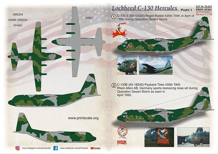 1/72 Lockheed C-130 Hercules - part 1 (wet decals)