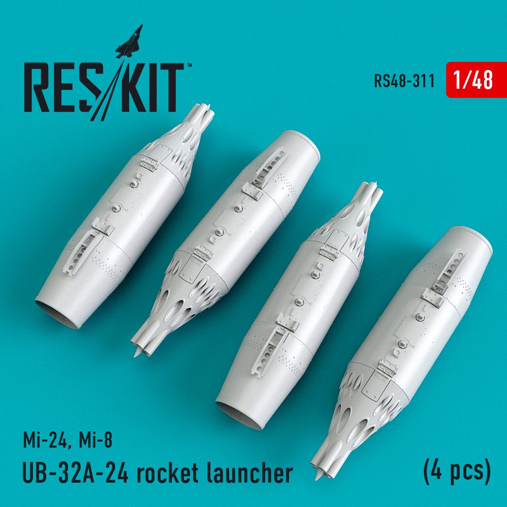 1/48 UB-32A-24 rocket launcher (4 pcs.)