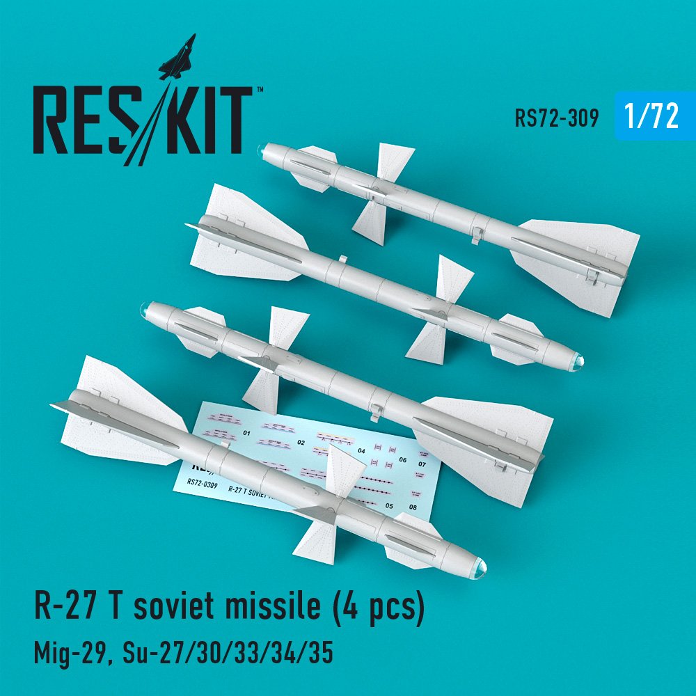 1/72 R-27 T soviet missile (4 pcs.)