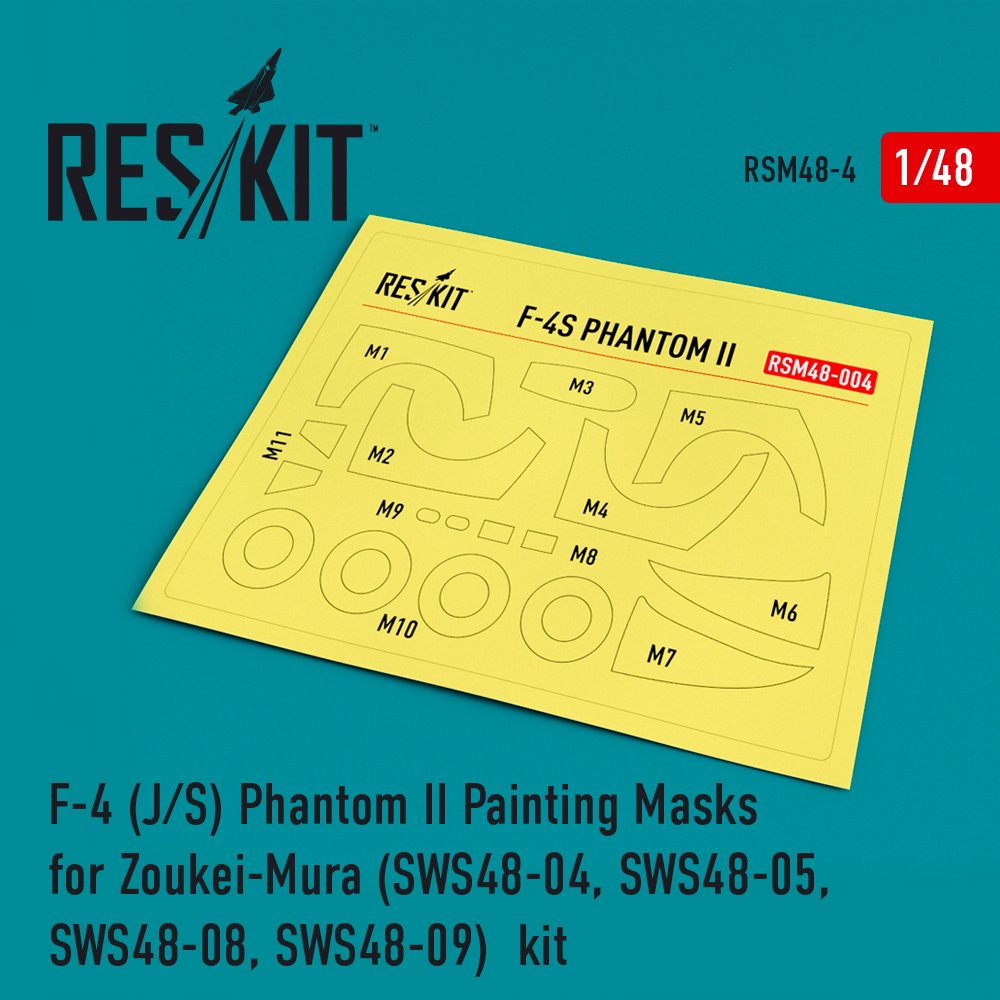 1/48 F-4 (J/S) Phantom II Painting Masks (Z.MURA)