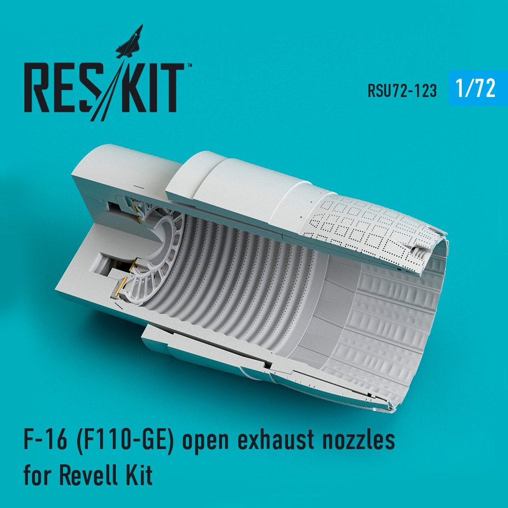 1/72 F-16 (F110-GE) open exhaust nozzles (REV)