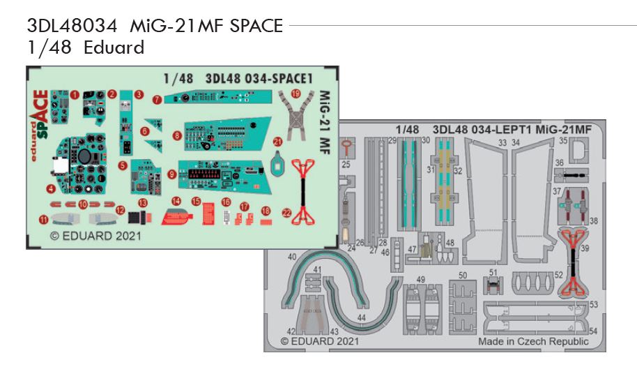 Fotografie 1/48 MiG-21MF SPACE (EDUARD)