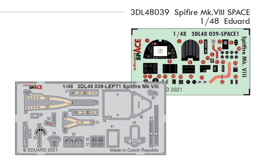 1/48 Spifire Mk.VIII SPACE (EDUARD)