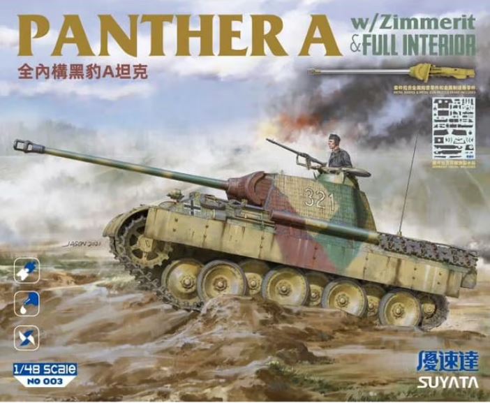 Fotografie 1/48 Panther A with Zimmerit & Full Interior